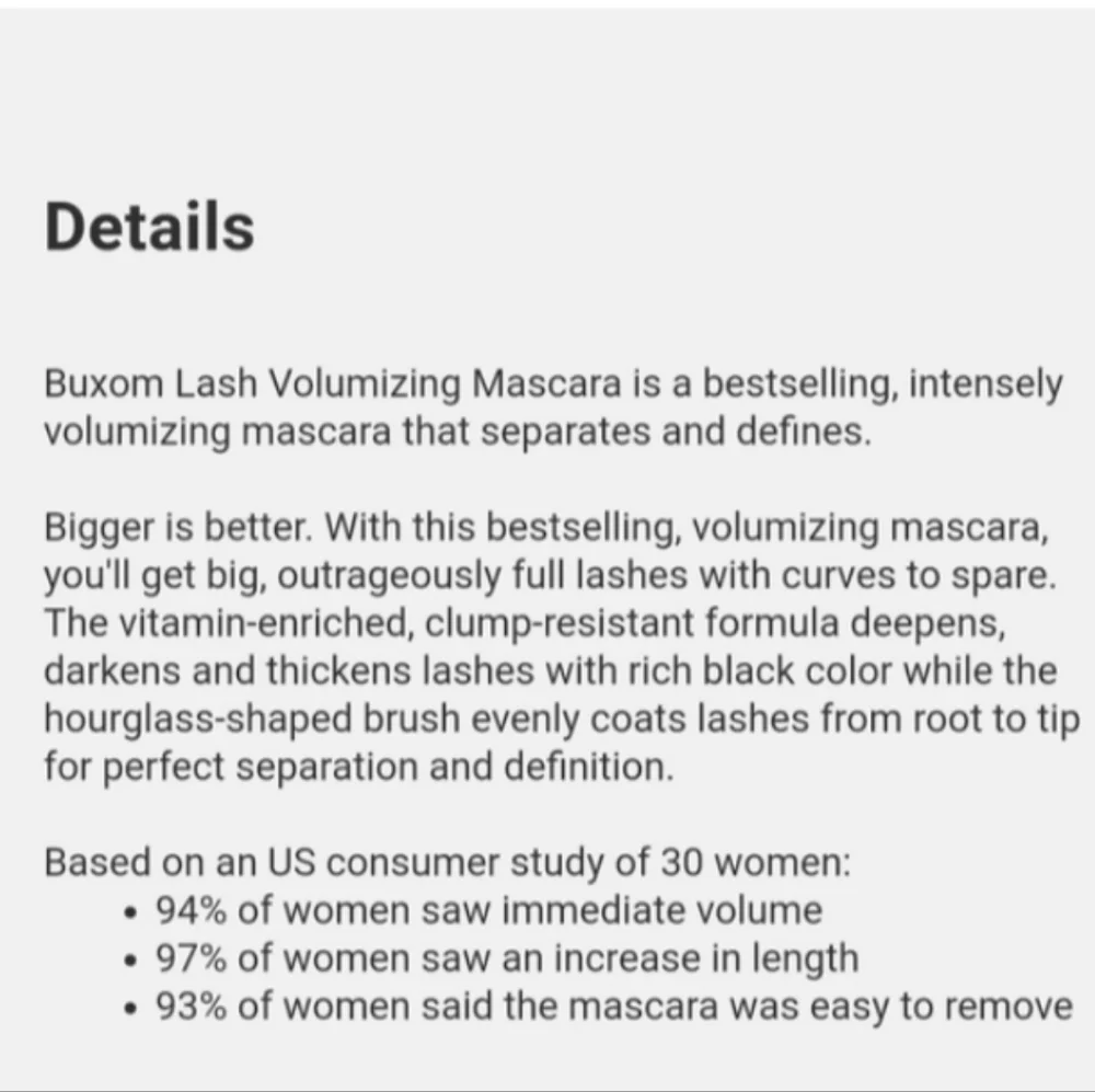 BUXOM LASH INTENSE VOLUMIZING MASCARA.